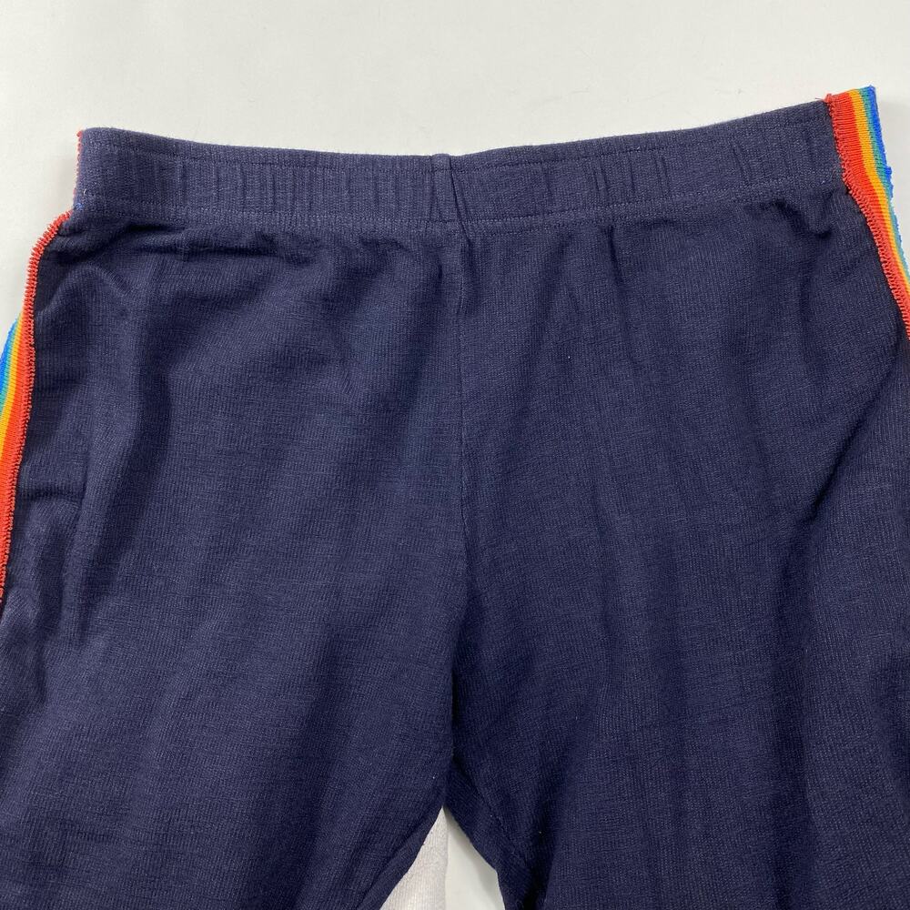 MONROW Rainbow Stripe Joggers Sweat Pants in Neptune Womens Sm HB0128-27 - Picture 6 of 8